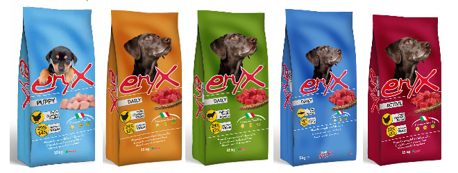 Italian pet food for dog Eryx